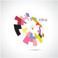Creative circle abstract vector logo design template N10