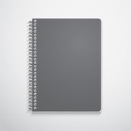 Spiral notebook isolated on white