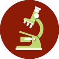 Vector Microscope - flat icon