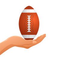 Hand Holding Football N3