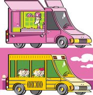 food truck and school bus N2