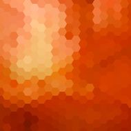 abstract orange hexagon pattern background