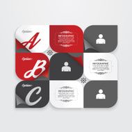 Infographic Design modern Vintage Labels template N3
