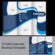 tri fold corporate brochure template