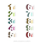 Vector cut-out number templates for infographics