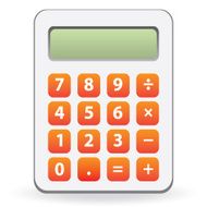 calculator isolated