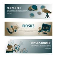 Physics science banners