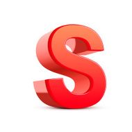 3d red letter S N8