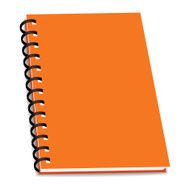 vector stack of ring binder book or notebook isolated N6