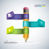 Abstract 3D Modern template vector banner infographics N3