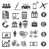 Business career icons vector illustrations EPS10 Simplus series