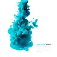 Liquid ink cloud Vector abstract background Isolated element N17