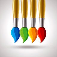 paint brush vector