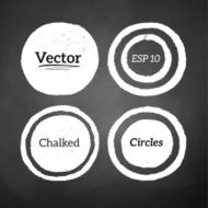 Hand drawn chalked circles N2