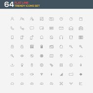 universal modern thin line icons for web and mobile N5