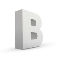 white letter B N2