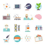 Science And Research Icon Flat N4
