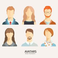 Set of avatar icons N10