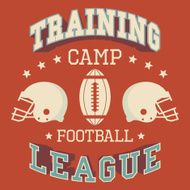 Training camp american football t-shirt