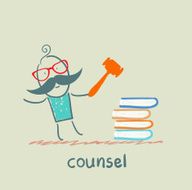 counsel knocking on the books N2