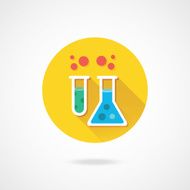 Vector Flask and Test Tube N2