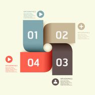modern Design soft colour template for infographics