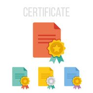 Vector certificate icons