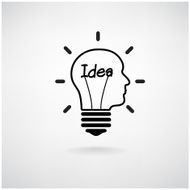 Creative light bulb idea concept N9