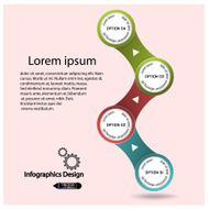 Concept of colorful chain banners template N4