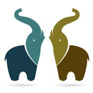 Vector image of an elephant N14