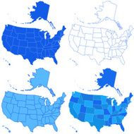 USA map set N4