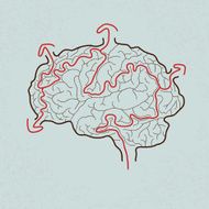 brain maze with correct path