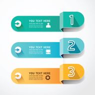 banners number shadow Template concept vector N2