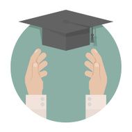 Graduation cap in hand N2