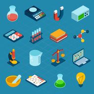 Isometric Science Icons