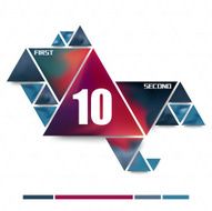 Abstract triangle template infographic for your design N2