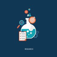 Research concept flat illustration N2