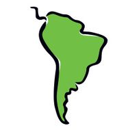 map of South America