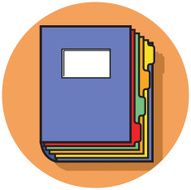 tabbed binder icon