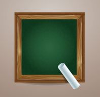 school board icon with chalk