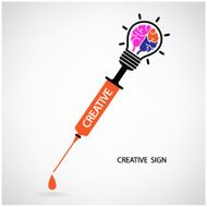 Creative light bulb Idea concept background design N6