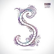 Artistic letter shape