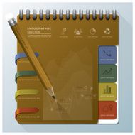 Organize Notebook Business Infographic Design Template N3