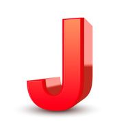 3d letter J