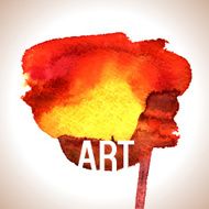 Abstract hand drawn watercolor background N31