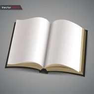 open book with blank white pages