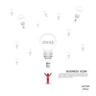 Creative light bulb background N3