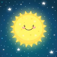 Cute Sun in space
