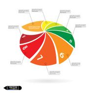 modern spiral infographics options banner