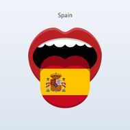 Spain language Abstract human tongue